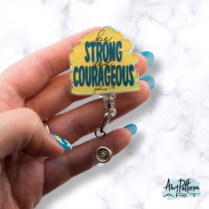 Strong & Courageous [Joshua 1:9] Badge Reel