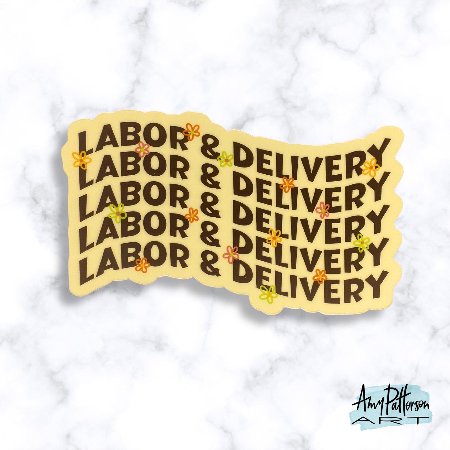 Labor & Delivery - 70's Vibes - Sticker