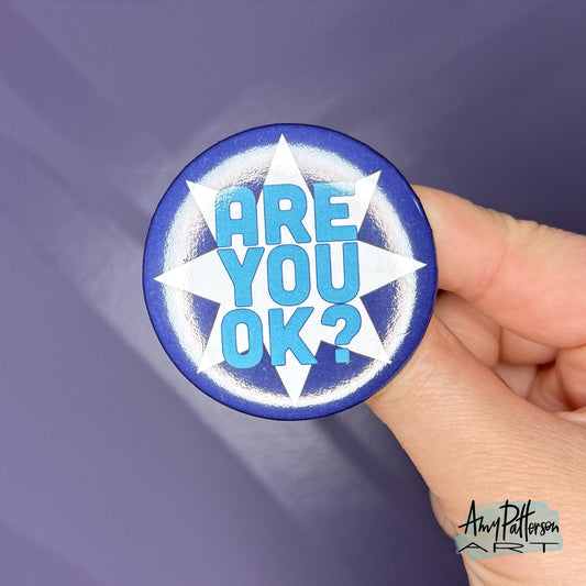 Are You Okay? Minnesota Flag Star BUTTON