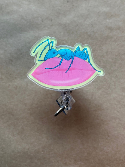 Ant Lip Badge Reel