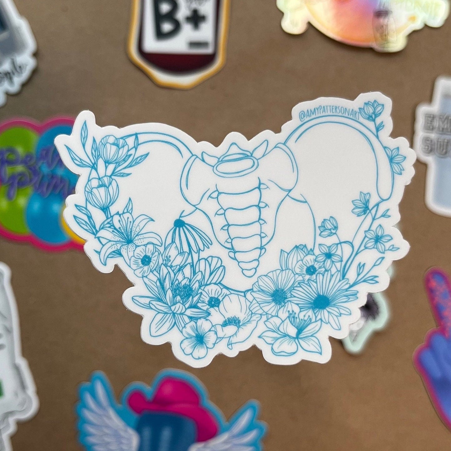 Floral Pelvis Sticker